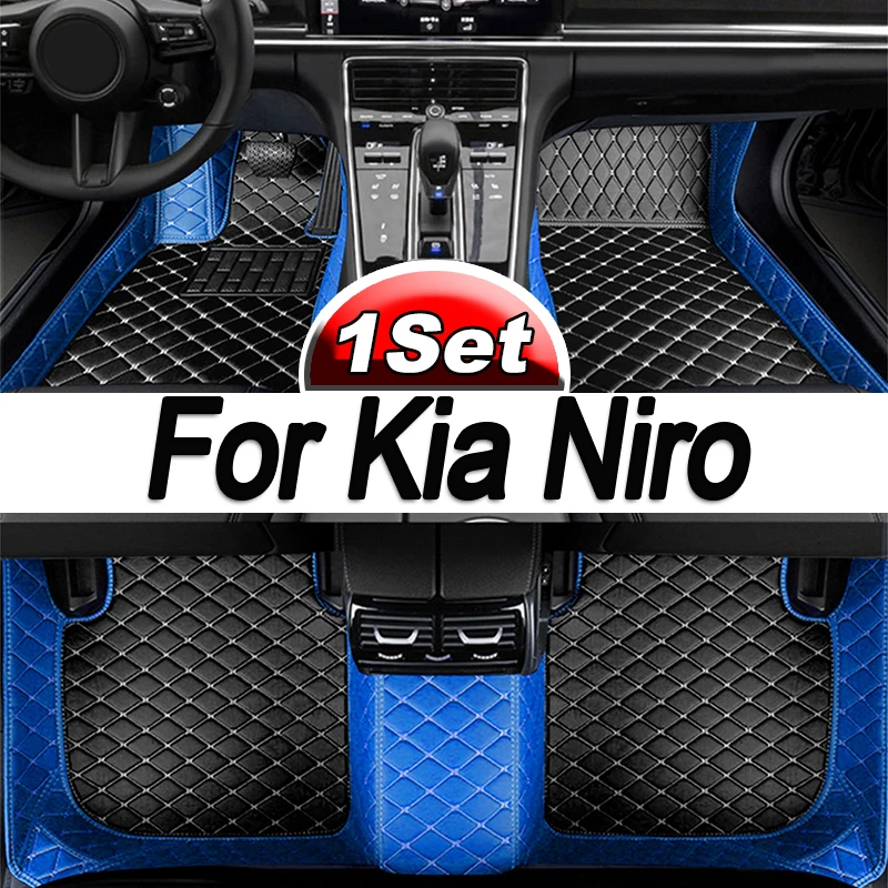 

Автомобильный коврик, напольные коврики для Kia Niro SG2 2023 2024 2025, водонепроницаемый коврик, кожаный коврик, Грязевое покрытие, напольные аксессуары для автомобиля, внутренние части