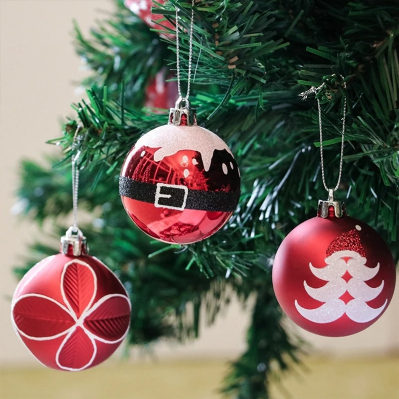 

9 Pcs 2.36 Inch Christmas Hanging Pendants Christmas Festival Decor For Xmas Tree Santa Claus Pendants