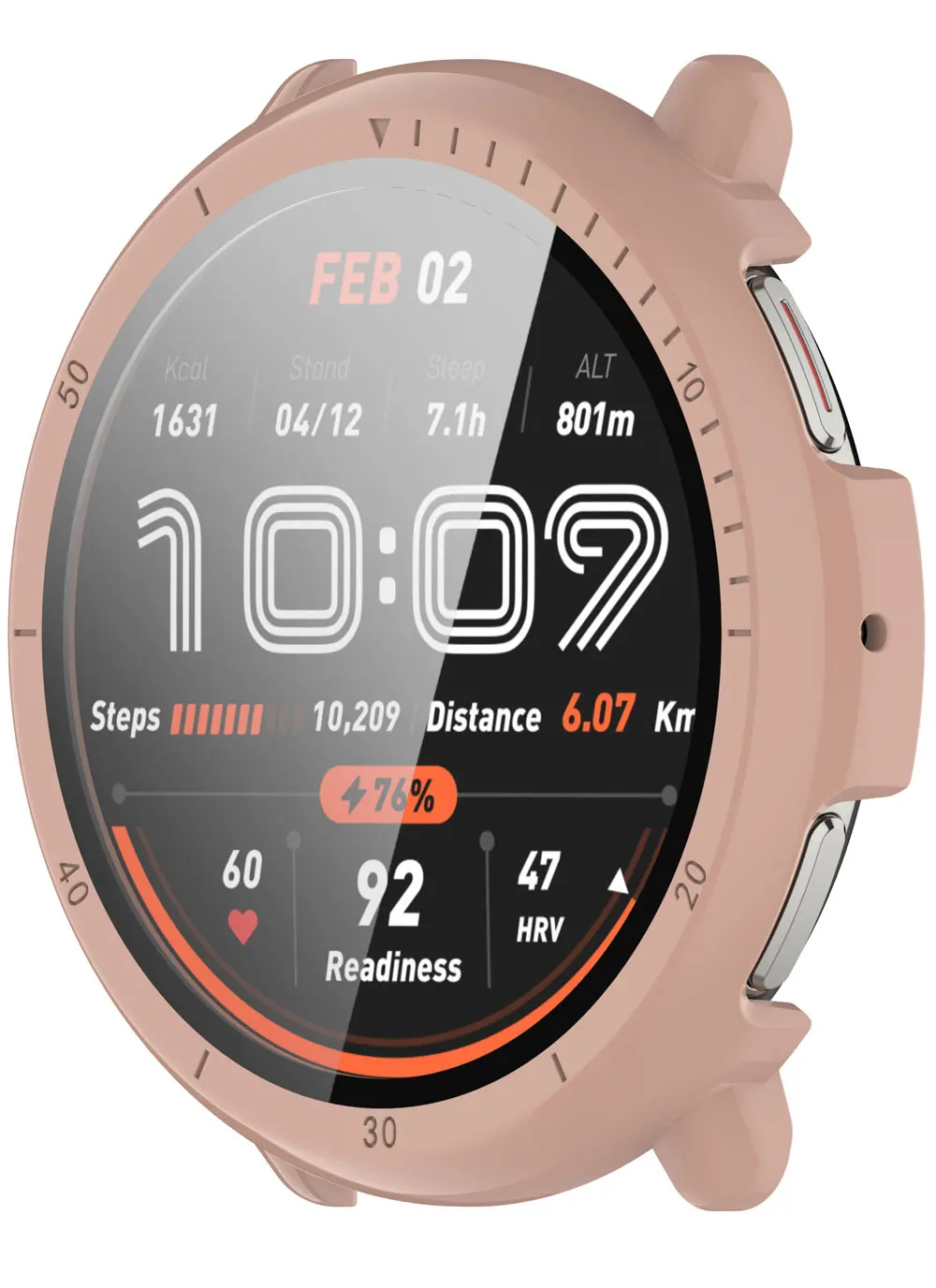 Gehärtetes Glas + Abdeckung für Huami Amazfit Active 2, Displayschutzfolie, harte PC-Schutzhülle für Amazfit Active 2 Zubehör – Detail 15