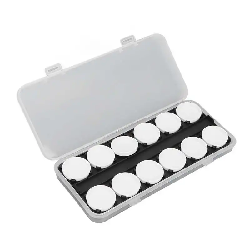 Tanio Nail Art Palette Nail Color Mixing Palette 24 Grid Removable Tray Portable Nail Art Tool