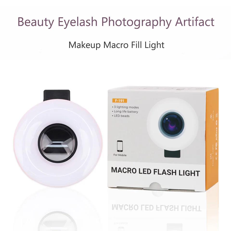 Enhanced Mobile Lens with LED Ring Light - 2-in-1 15X Macro for HD Close-Up Photography