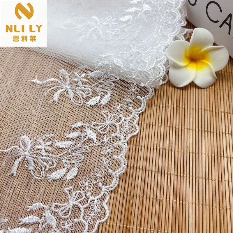 

60 Yards Diy Craft Mesh Lace Dress Hem Computer Embroidery Lace Trimming