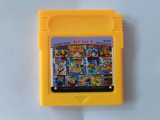 GBC GBA NDS Game Cartridge Card 61 In 1 108 In 1?Colourful For Video Game Console Classic Card