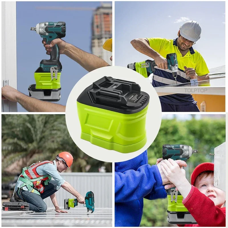 Ryobi 18V 배터리 용 배터리 어댑터 변환기 Makita/Dewalt/Milwaukee 18V 20V 리튬 이온 배터리 전동 공구 사용