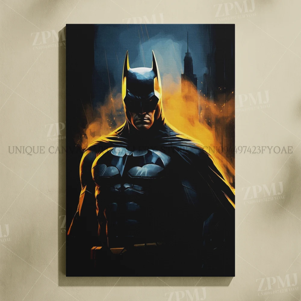 Justice League Superhero Batman Wall Art - Canvas Home Decor Poster Prints
