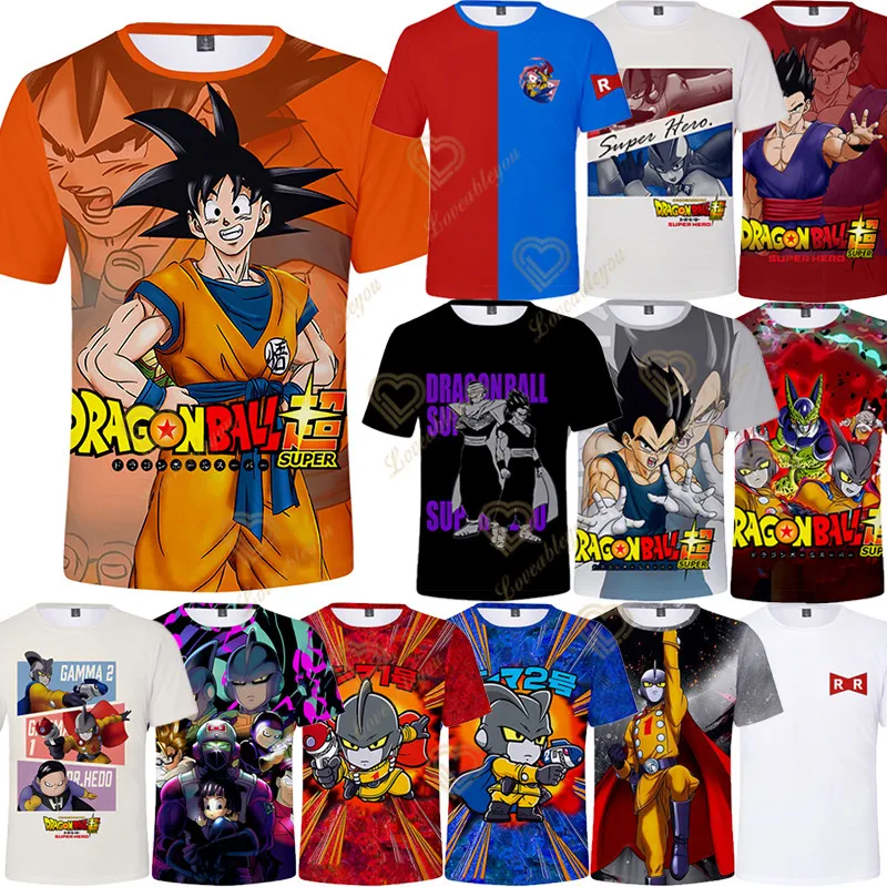 Dragon Ball Goku Super Saiyan Oversize T Shirts Men Women Clothes Short