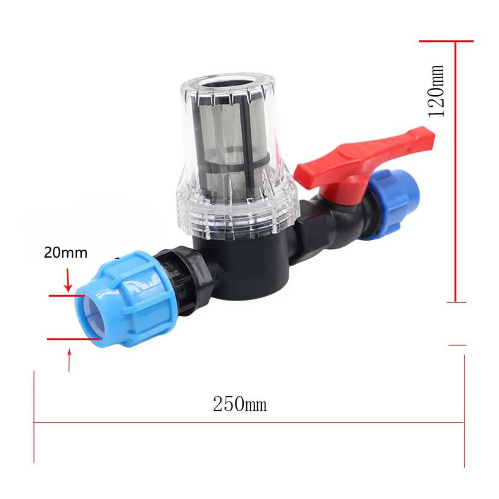 

1p 20/25/32mm Filter With Plastic Tube Quick Connector Filter Garden Drip IBC Filter Valve Garden Irrigation System Garden Tools