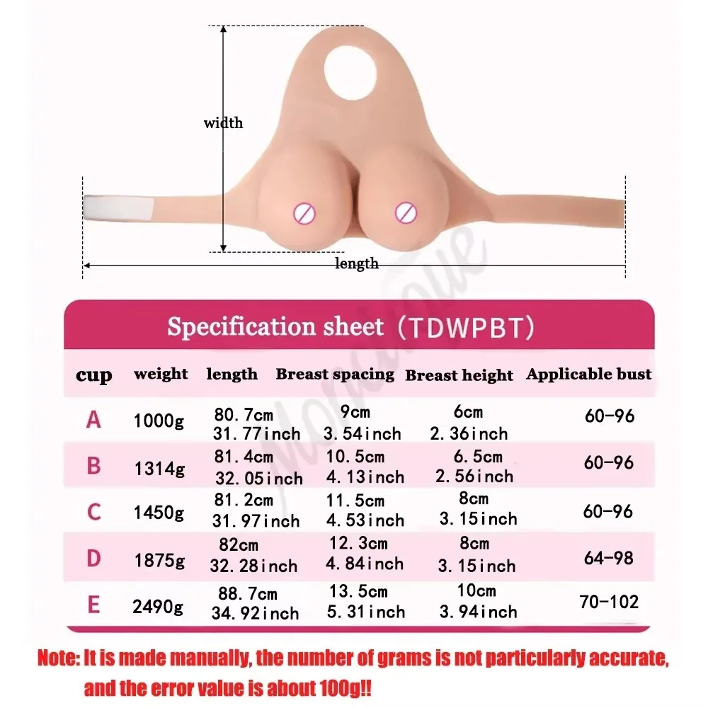 Realistic Fake Silicone Breast Forms Half Body Huge False Boobs Transgender Drag Queen Shemale Crossdress for Men A/B/C/D/E Cup