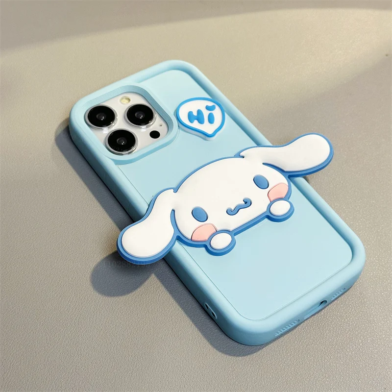 thumbnail image 1 of My Melody Sanrio Hello kitty Cinnamon Soft TPU Case For iPhone 15 14 13 12 11 Pro Max XR XS X 7 8 Plus SE2 Candy Painting Cover, 1 of 5