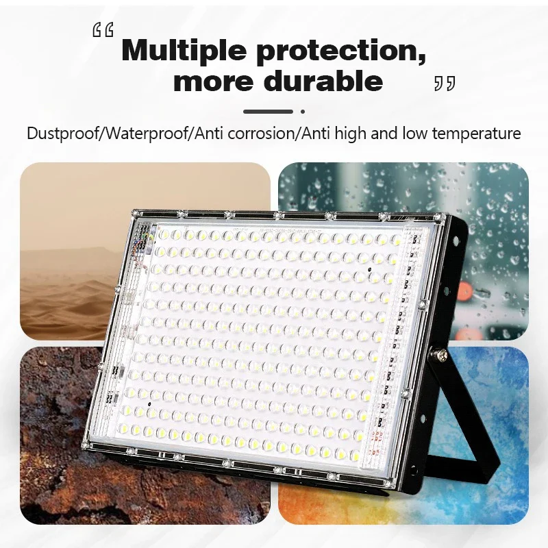 Led Flood Light 50W 100W 200W IP65 Waterproof 220V Outdoor Spotlight Reflector Street Lamp Wall