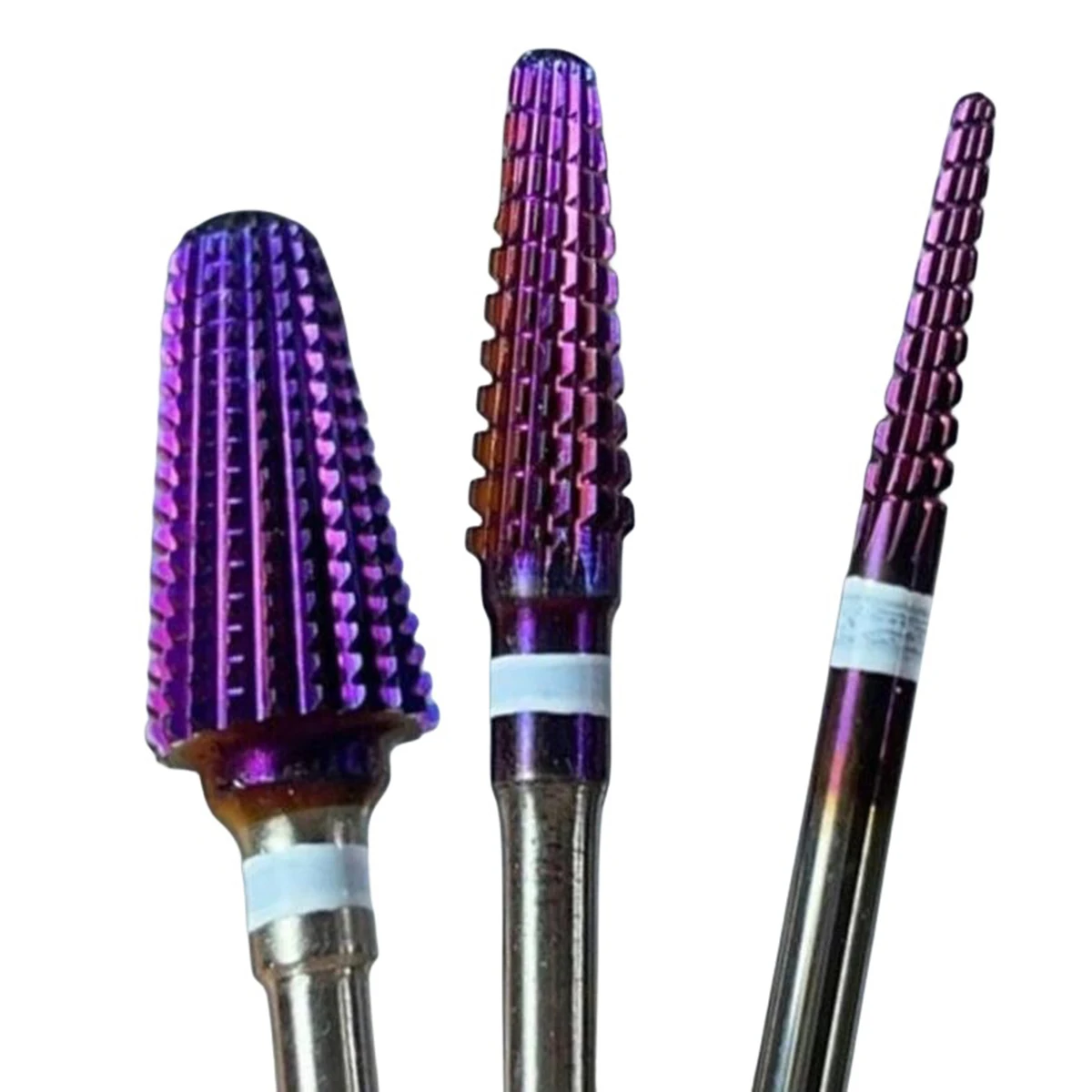 Purple Pro Whole Carbide Nail Drill Bits Nail Art Electric Drill Machine Files Nail Art Tools Cut and Polish Nail Tools