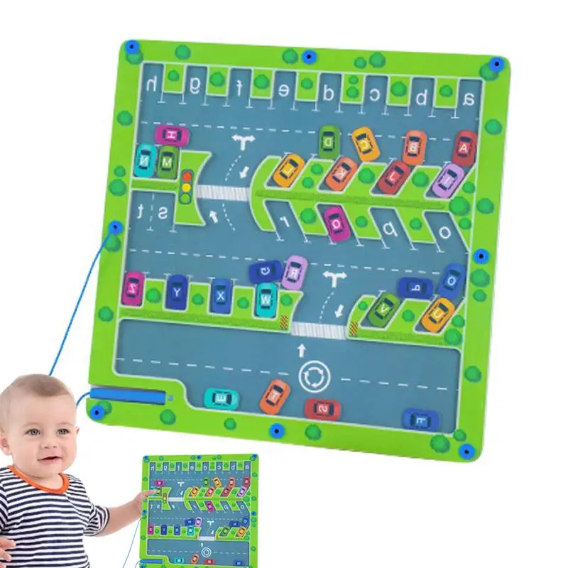 

Magnetic Maze Game Sensory Alphabet Maze Game Toddler Developmental Learning Toys For Over 3 Years Old Boys Girls Kids Children