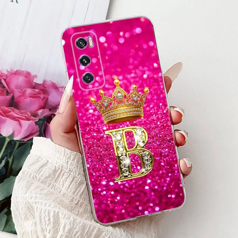 For Samsung Galaxy S22 S24 S24+ S 24 S23 Ultra FE Case Crown Letter Soft Silicone TPU Funda For SamsungS22 S 23 Ultra Back Cover — view 3