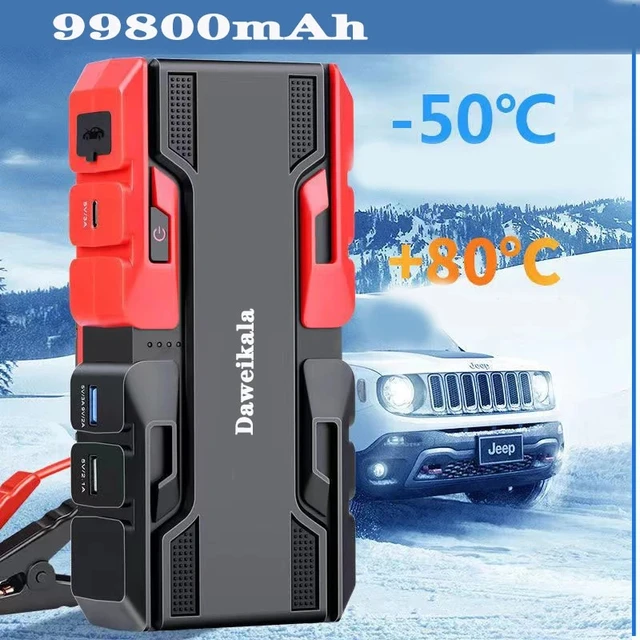 99800mAh Car Jump Starter Power Bank 12V Auto Starting Device 1200A Car  Booster Battery Emergency Starter Battery for Car - AliExpress