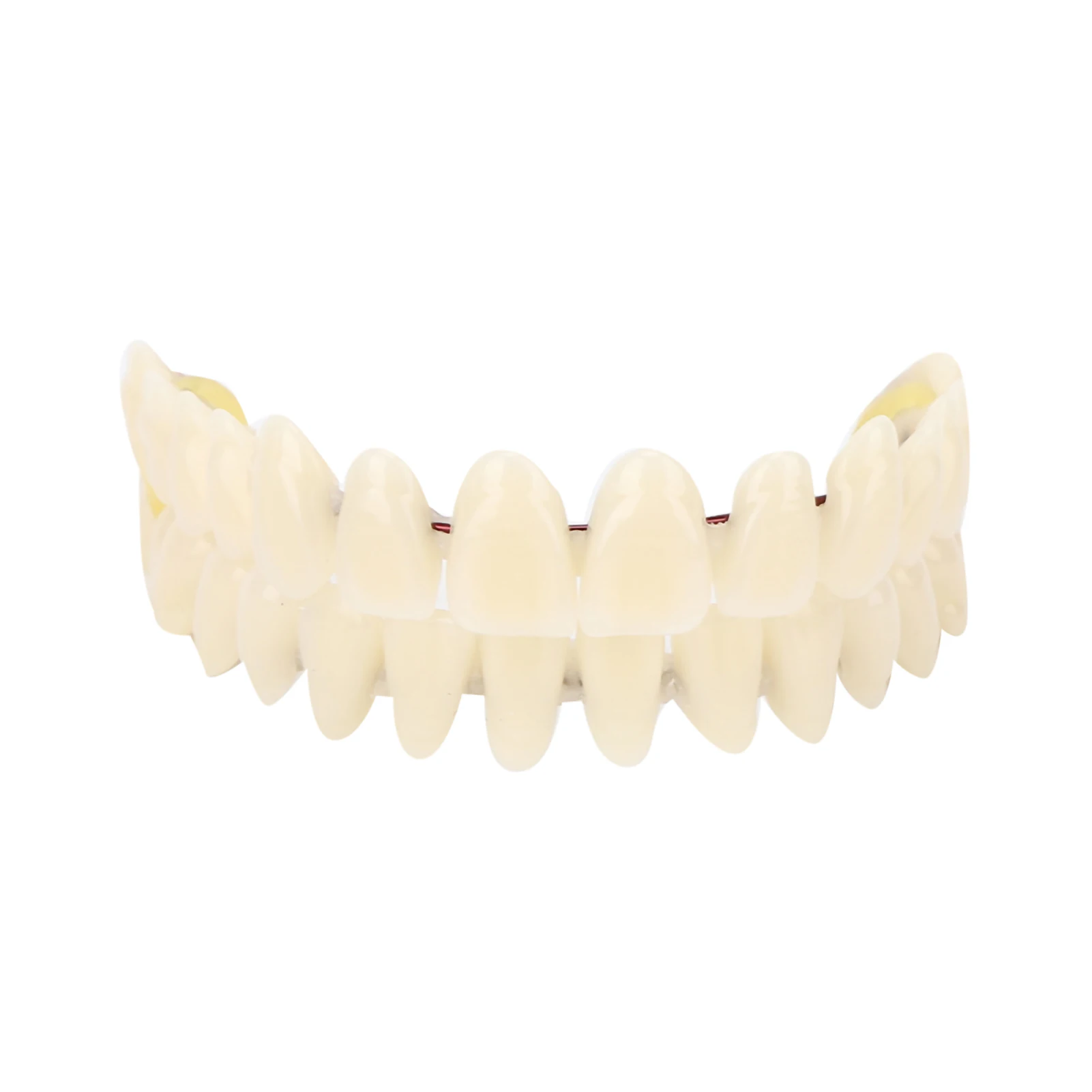 10pcs Resin False Teeth Whitening Dentures Temporary Fake Tooth Upper Lower Removable Dental Veneers