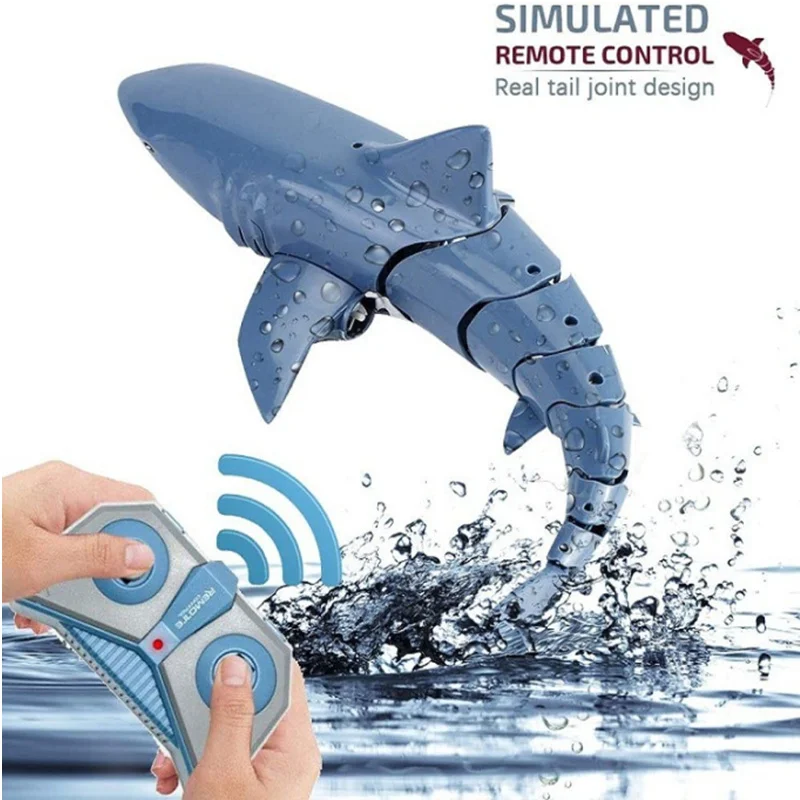 Smart RC Simulation Animal Toy 2.4G Waterproof Electric Remote Control Animals Submarine Robots Simulation Shark Electric Toys 5
