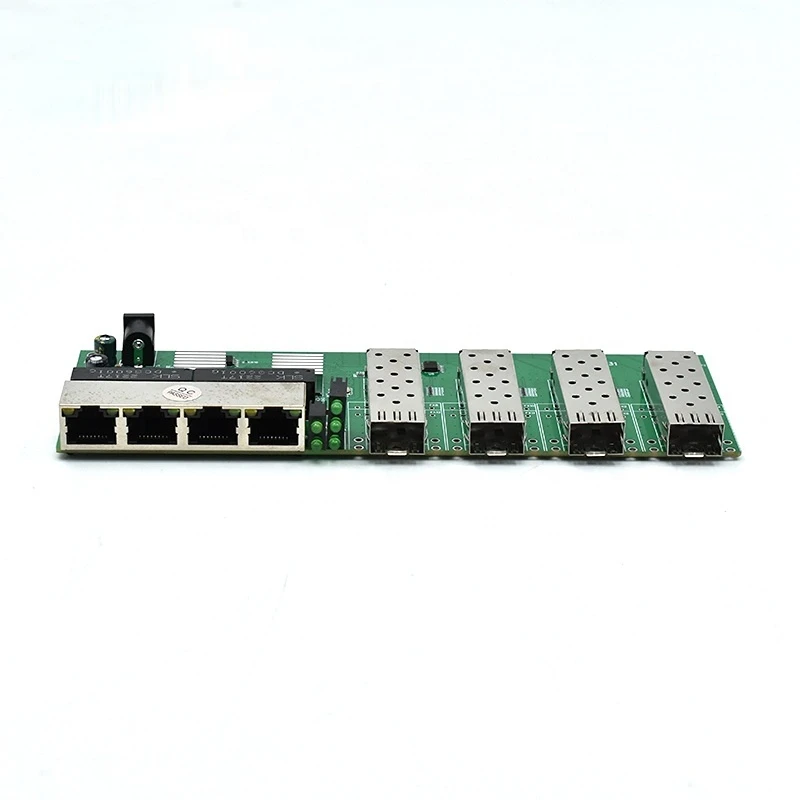 4F4E Gigabit Ethernet Switch Fiber Optical switch 4*SFP Port 4RJ45 10/100/1000M PCB board