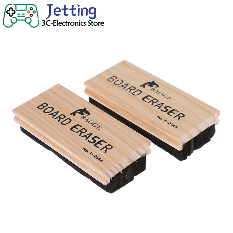 1PC Chalkboard Portable Erasers Whiteboard Eraser Wood Felt Cleaner Wipe Eraser Dry Erase Board Cleaning School