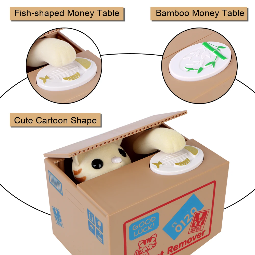 Elektronische spaarpot panda design muntbox voor kinderen_voghion.com