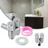 1pc Double Control Angle Valve G1/2 Washing Machine Faucet Toilet Triangle Valve Angle Shower Head  Kitchen Bathroom Fixture 2