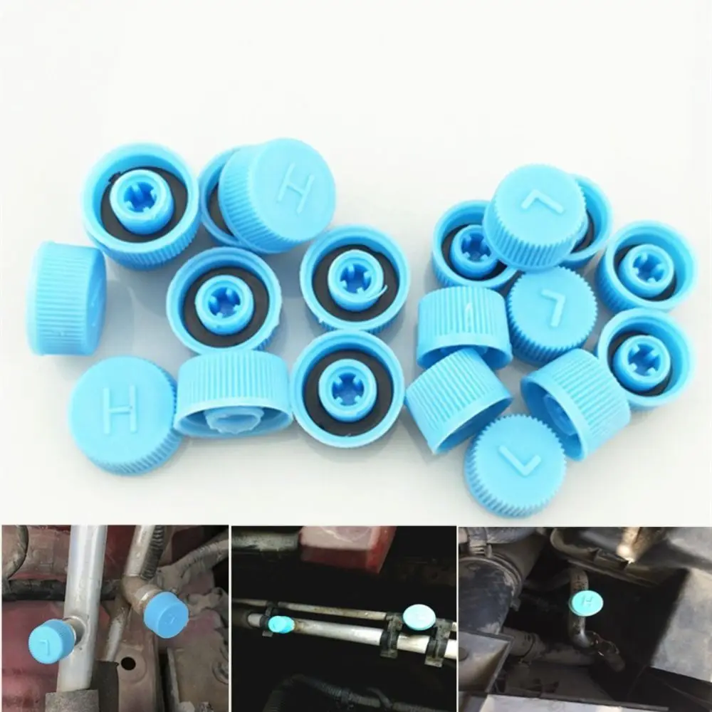 Accessories Service Port Valve High Low Side Car Air Conditioning Dust Cap Valve Core Caps Side Port Cover Auto Pressure Cap