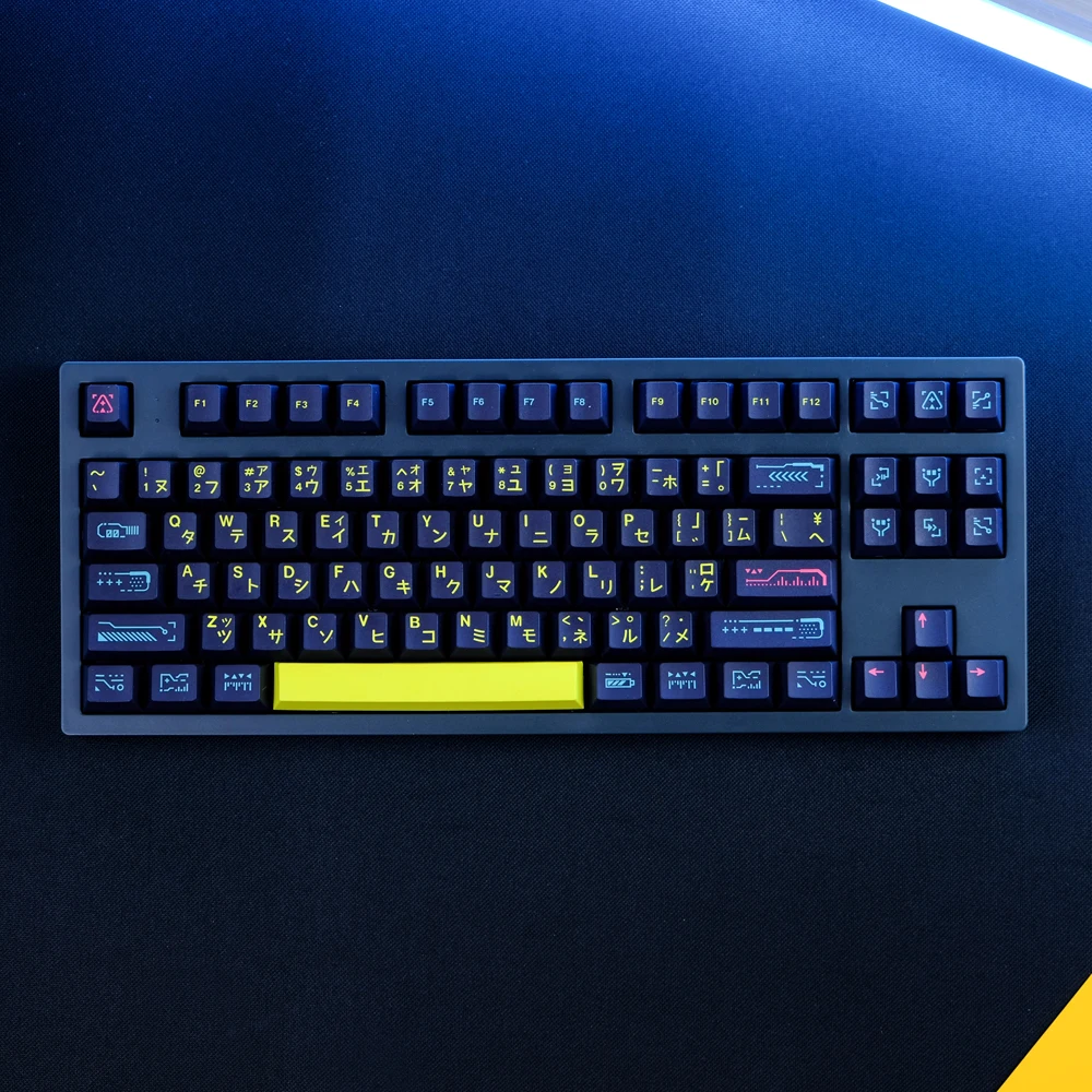 Gmk Despertar Keycaps para Teclado Mecânico Perfil Cereja Pbt Sublimação Dye Interruptor mx Japonês 61 64 68 75 87 129 Chaves
