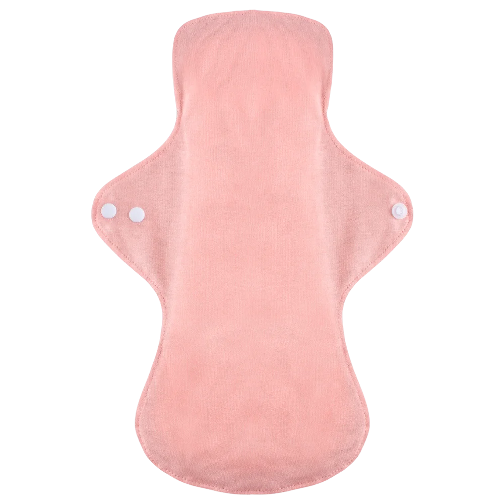 Reusable Sanitary Pad with Snap Button Closure, Quick-Absorbing & Machine Washable, Foldable, Soft & Breathable
