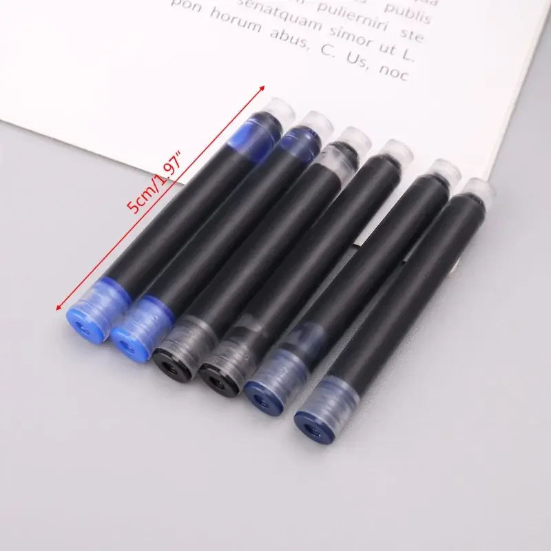 100pcs Jinhao Universal Black Blue Fountain Pen Cartridges 2.6mm Refills 3