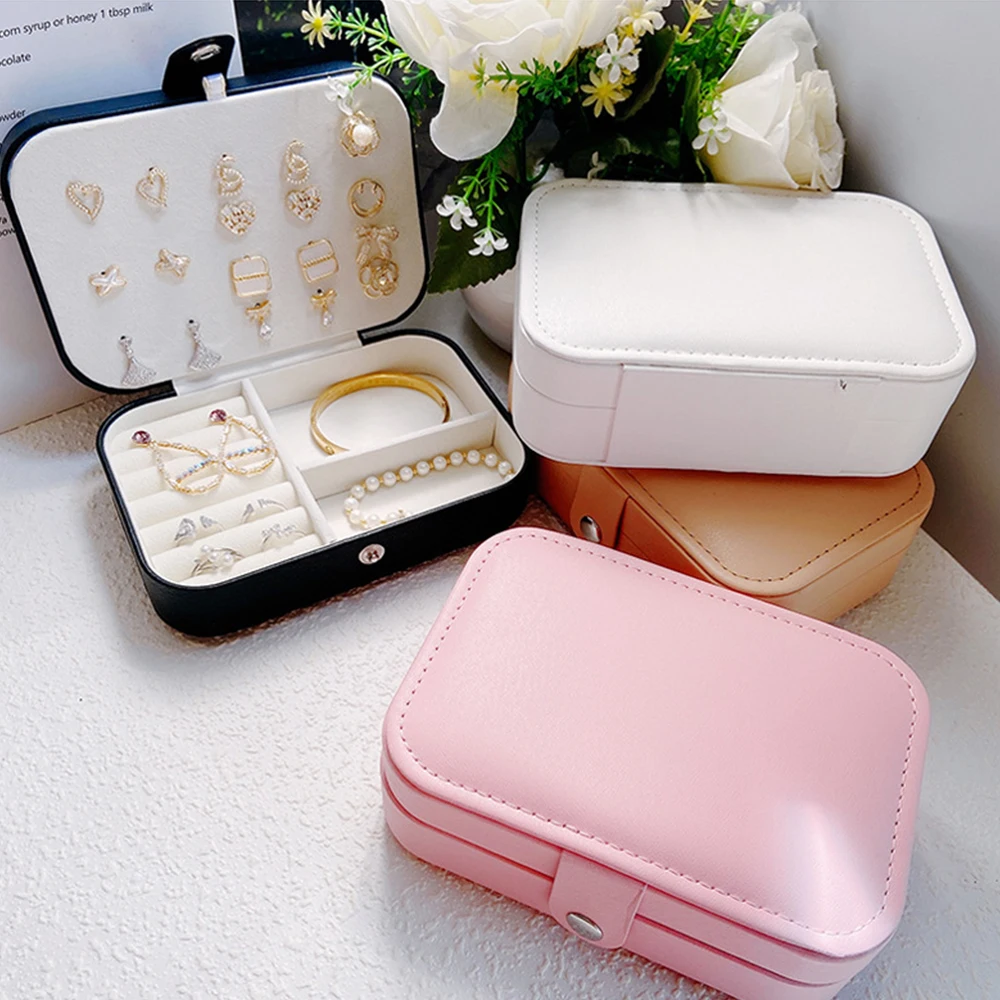 Portable Jewelry Storage Box 2023 New High-end Exquisite Large Capacity Travel Jewelry Bag Jewelry Box Organizer 5