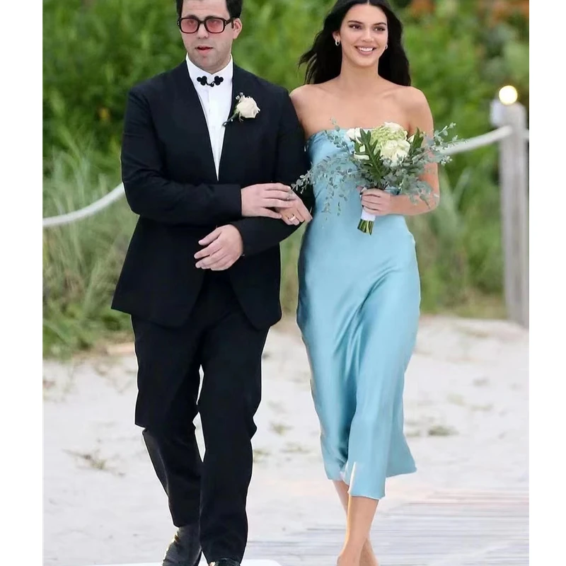 

2022 Women's Elegant Backless Strapless Sexy Charming Long Dress 7 Colors