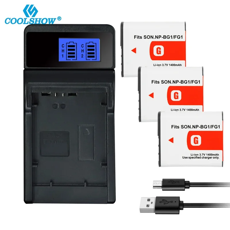 Np-Bg1 Np-Fg1 Batteria Per Sony Cyber-Shot Dsc-W100 Dsc-Wx1 H3 H7 H9 H10 H20 H50 H55 Dsc-T100 T20 Np Bg1 Fg1 1400Mah Batterie