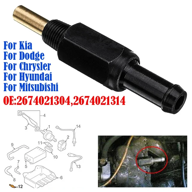 1pcs Exhaust Valve PCV Valve For Hyundai Accent Kia 26740-26700 For Dodge 600 400 Caravan Challenger Colt 2674021304 2674021314
