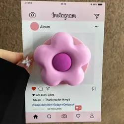 Floral Silicone Magnetic Griptok Stand with Wireless Charging Support (Rose F)