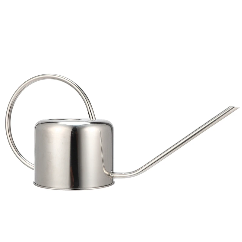 

3X European Gardening Watering Can Pot Stainless Steel 900Ml Household Shower Pot Small Watering Flower