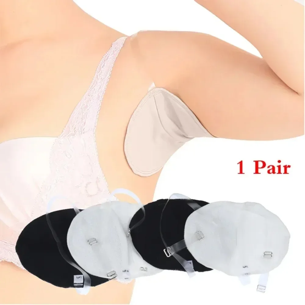 1Pair Underarm Sweat Pad Reusable Dress Clothing Absorb Armpit Sweat Perspiration Pads Absorbent Deodorant Pad for Woman underarm sweat pads