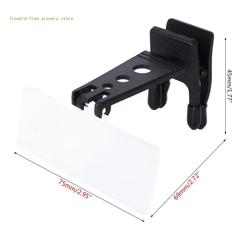 클립이 있는 1.5X 2.5X 3.5X 돋보기, 핸즈프리 확대 클립, 안경 유형, 플라이 타이 용 헤드 돋보기 용