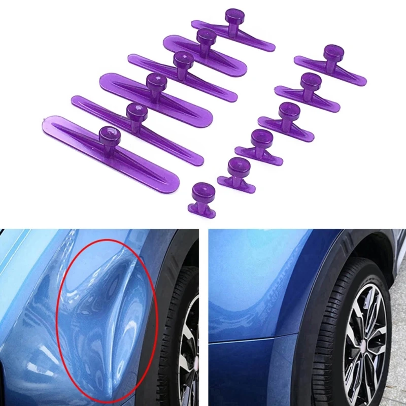 

12Pcs Dent Pullers Auto Dent Pullers Removal Tool Dent Repair Glues Tabs GTWS