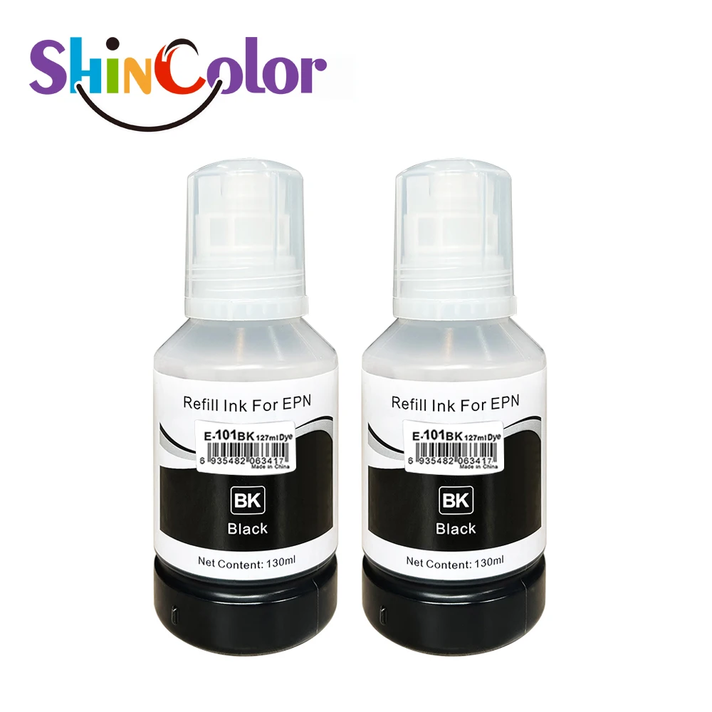 Dye Ink Kit Ink Refill Kit Dye Ink Refill Inkjet Printer Ink Ink Cartridge Refill Kit Ink Refill ShinColor 101 Refill Bottle Ink for Epson 101 for Epson L4150/L4160/L6160/L6170/L6176/L6190