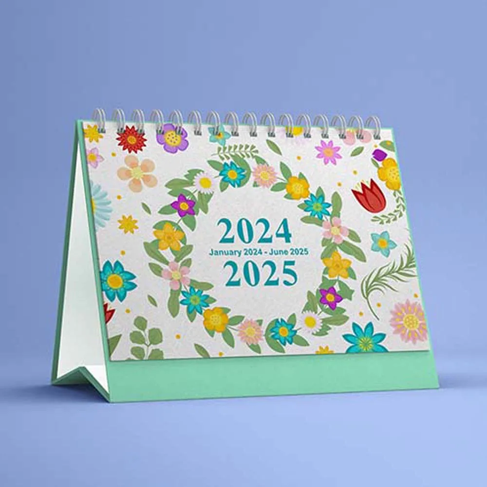 Office Stationery 2024 Desk Calendar Daily Planner Agenda Organizer English Calendar Paper Desk Standing Calendar 2024 full year english version desk calendar korean desktop wall creative simple planner 2pcs package retro decor adornment