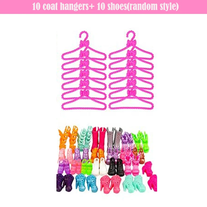 85pcs/set Barbie Doll Vestidos Shoesjewellery Roupas Acessórios Vestir-se  Jogo