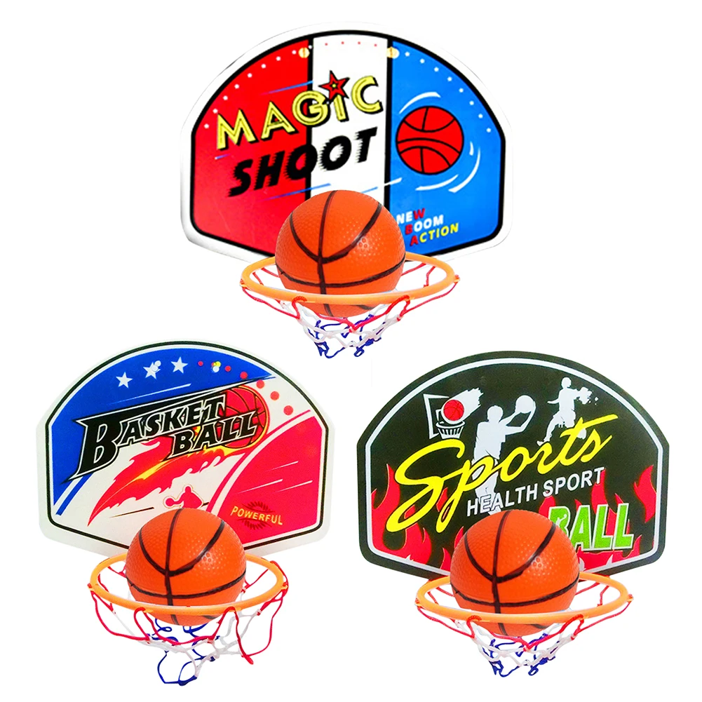 Description Picture 4 of itemIndoor Children Game Kids Mini Home Exercise Basketball Hoop Set Wall Frame Stand Basket Hanging with 1 Ball 1 Inflatable Pump