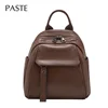 New Fashion Soft Natural Cow Leather Women Backpack Coffee 2 Sizes High Quality School Travel Shoulder Bags Satchel Rucksack 1