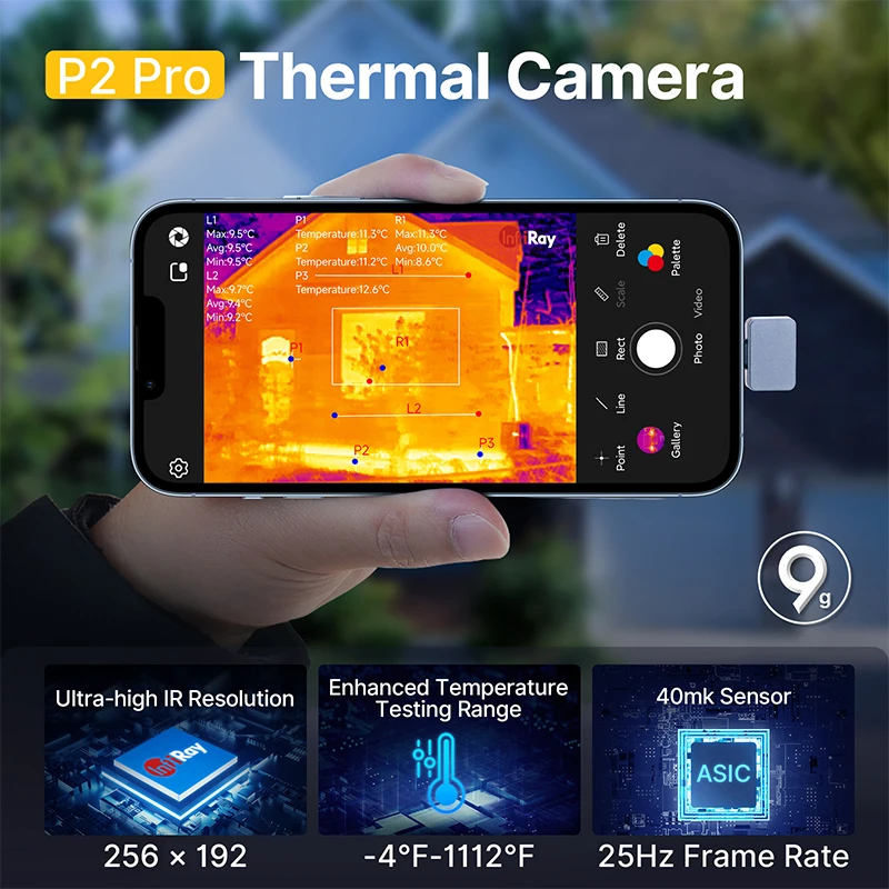 サーマルカメラ Infiray P2 Pro 楽天市場】「Android版」「iOS版」InfiRay Xinfrared P2 Pro 暗
