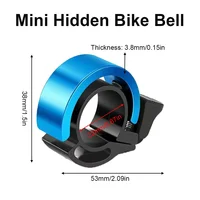 Nouvelle sonnette de vélo super puissante 2026, klaxon d'avertissement universel invisible pour vélo, accessoires de sécurité pour le cyclisme pour adultes, enfants et VTT 6