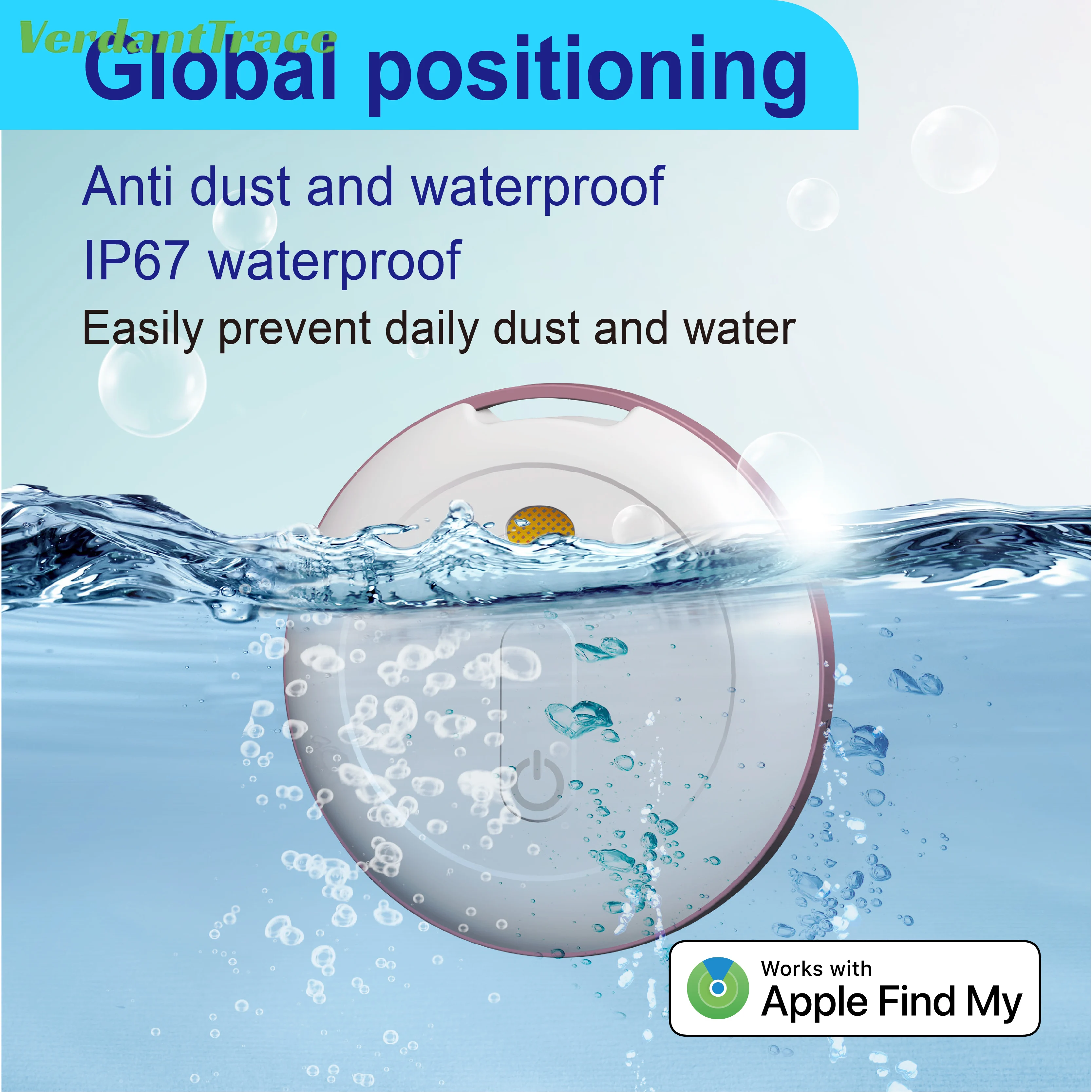 Find My Tag Mini Bluetooth GPS Tracker Anti Lose Reminder Device Key Finder Pet Dog Kid Bag Wallet Car Locator Smart IOS Android