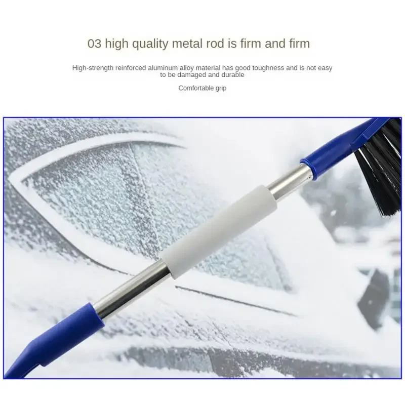 Year Ergonomic 2-in-1 Ice Scraper Auto Snow Brush Car Snow Removal Brush Car Foam Grip Removal Tool Vehicle Accessories