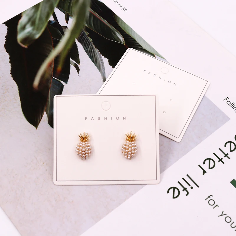 100pcs Paper Packaging Earring Display Card Ear Stud Jewelry