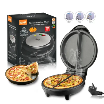 Electric Frying Pan 6.7Inch Pizzas Maker Home Omelette BBQ Pancake Baking Machine Nonstick Pan for Pizzas Quesadillas Bread Cake 1