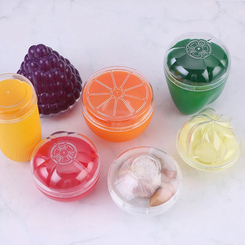 Fruit Vegetable Crisper Garlic Onion Saver Box Avocado Lemon Orange Keeper Food Sealed Storage Box Fresher Boxes Kitchen Gadget