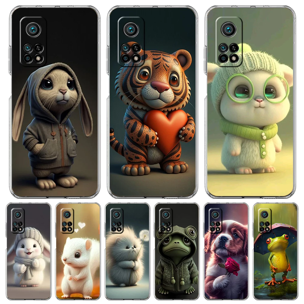 Cute Cartoon Animal Soft Transparent Phone Case